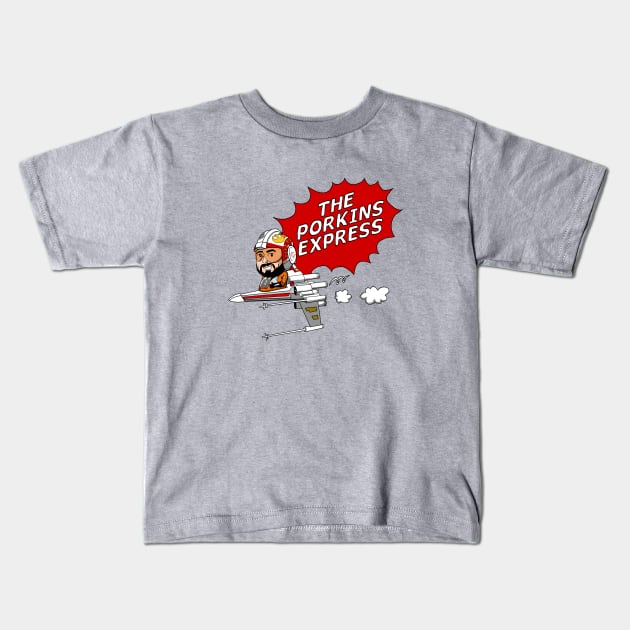 The Pork Ins Express Kids T-Shirt by blakely737